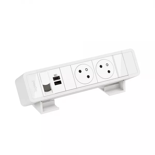 legrand-bloc bureau 2x2p+t f/b usb a+c 15w 1 rj45 cat6 ftp � raccorder - blanc (655123wh)