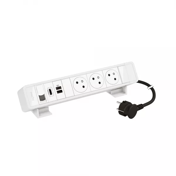 legrand-bloc bureau 3x2p+t f/b + usb a+c + rj45 + hdmi cordon 2m fiche - blanc (655121wh)