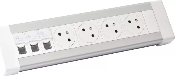 legrand-bloc bureau 4x2p+t + 3xrj45 cat�gorie 6 ftp � c�bler (054605)