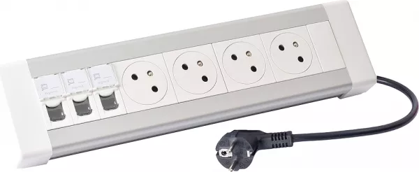 legrand-bloc bureau 4x2p+t + 3xrj45 cat�gorie 6 ftp et cordon 3m 2p+t (054614)