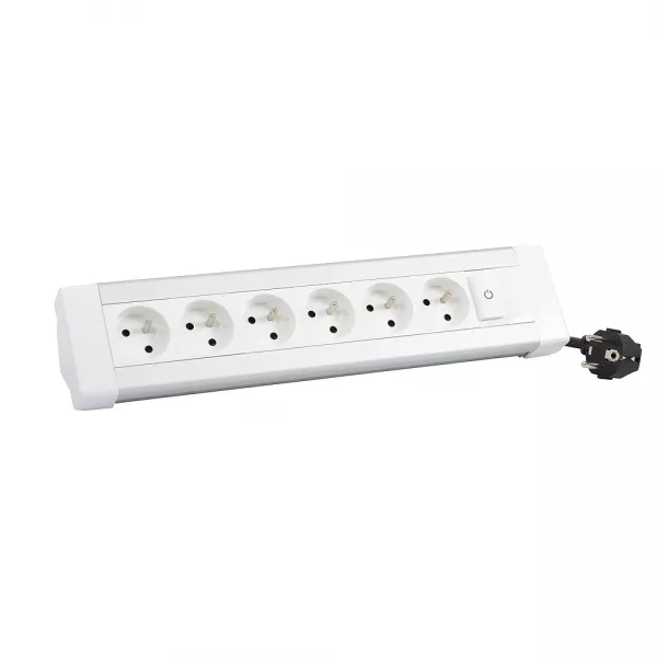 legrand-bloc bureau �quip� de 6 prises 2p+t et 1 interrupteur lumineux (054626)