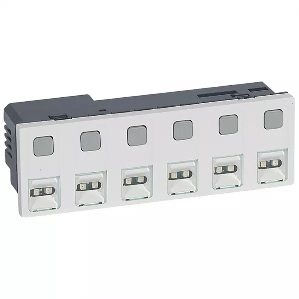legrand-bloc d\'appel 6 directions mosaic 6 modules pour alimentation ext�rieur tbts 12v (076657)