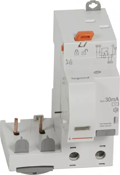 legrand-bloc diff adapt dx�-auto-2p-230/400v~~-40a-typeac-30 ma-disj 1 mod/p�le (410407)