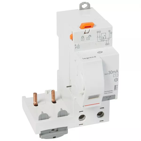 legrand-bloc diff adapt dx�-auto-2p-230/400v~~-63a-typeac-30 ma-disj 1 mod/p�le (410408)
