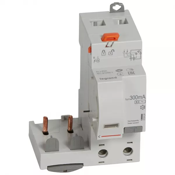 legrand-bloc diff adapt dx�-vis-2p-230/400v~~-63a-typeac-300ma s�lect-disj 1 mod/p�le (410424)