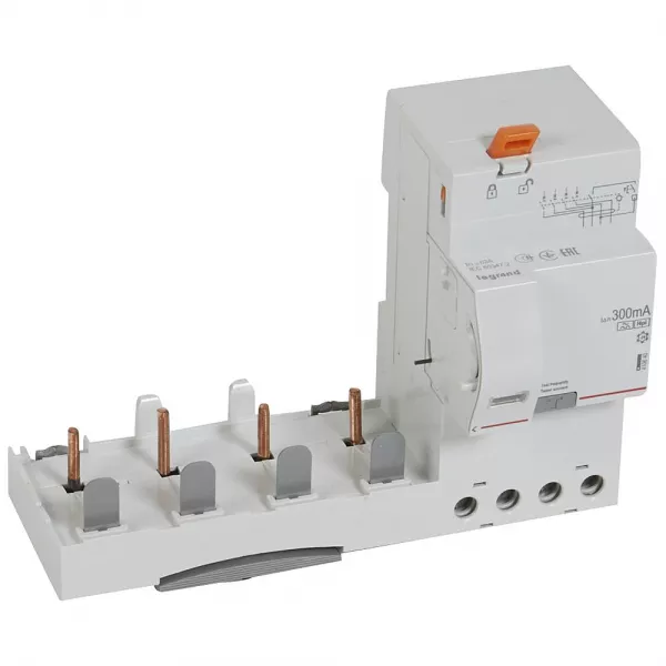 legrand-bloc diff adaptable � vis dx� - disj. 1,5 module/p�le 4p 400v~ 63a typef 300ma (410640)