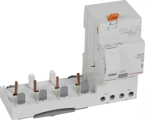 legrand-bloc diff adaptable � vis dx� pour disj. 1,5 mod/p�le -4p 63a -typef 30ma (410636)