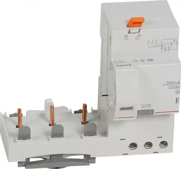 legrand-bloc diff adaptable � vis dx� pour disj. 1,5 mod/p�le 3p 400v~ 63a typef 300ma (410608)