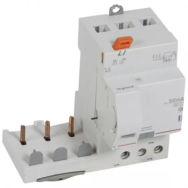 legrand-bloc diff adaptable � vis dx� pour disj 1 mod/p�le 3p 63a typeac 300ma s�lectif (410477)