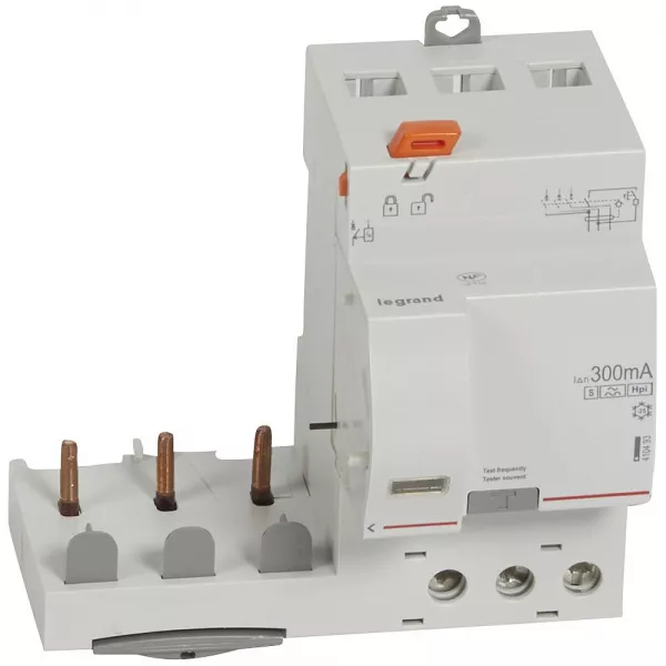 legrand-bloc diff adaptable � vis dx� pour disj 1 mod/p�le 3p 63a typef 300ma s�lectif (410493)