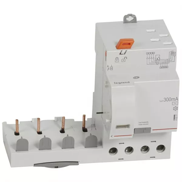 legrand-bloc diff adaptable automatique dx� pour disj 1 module/p�le 4p 40a typeac 300ma (410517)