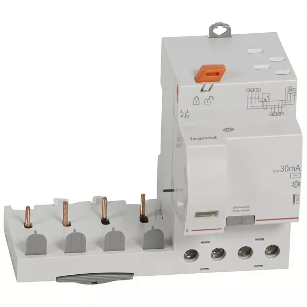 legrand-bloc diff adaptable automatique dx� pour disj 1 module/p�le 4p 40a typeac 30ma (410505)