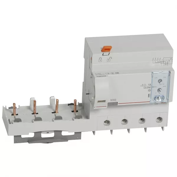 legrand-bloc diff adaptable vis dx� pour disj. 1,5 mod/p�le -4p 400v~ 63a typef r�glable (410643)
