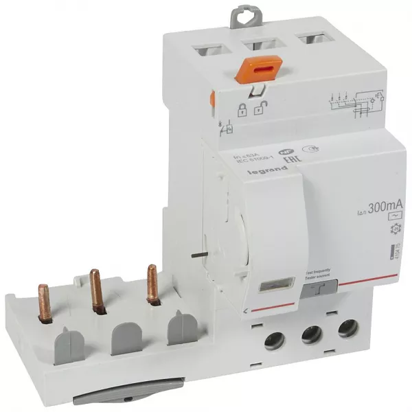 legrand-bloc diff adaptable vis dx� pour disj 1 mod/p�le -3p 230-400v~ 63a typeac 300ma (410475)
