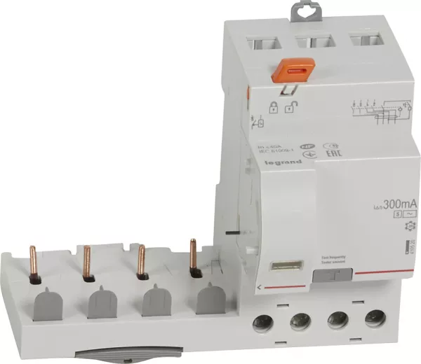 legrand-bloc diff adaptable vis dx� pour disj 1 mod/p�le 4p 400v~ 40a typeac 300ma s�l (410520)