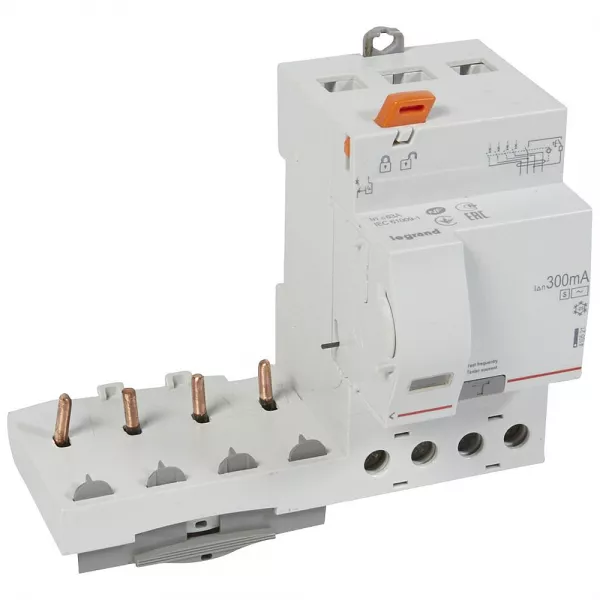 legrand-bloc diff adaptable vis dx� pour disj 1 mod/p�le 4p 400v~ 63a typeac 300ma s�l (410521)