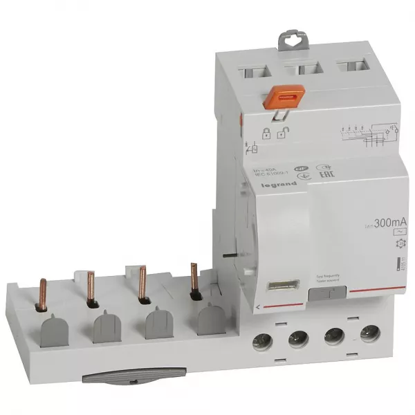 legrand-bloc diff adaptable vis dx� pour disj. 1 module/p�le - 4p 400v~ 40a typeac 300ma (410511)