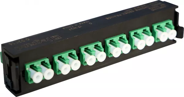 legrand-bloc fibre optique monomode lcs� lc apc duplex pour 12 fibres (032116)
