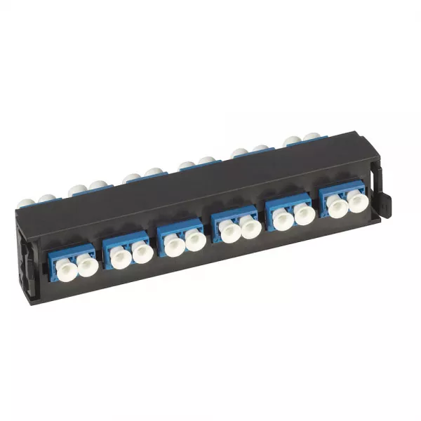 legrand-bloc fibre optique monomode lcs� lc duplex pour 12 fibres (032114)