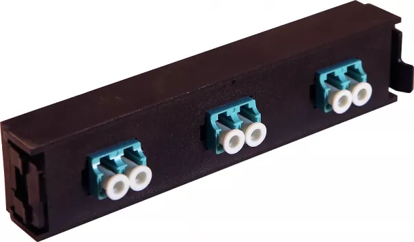 legrand-bloc fibre optique multimodes lcs� lc duplex pour 6 fibres multimodes - aqua (032136)