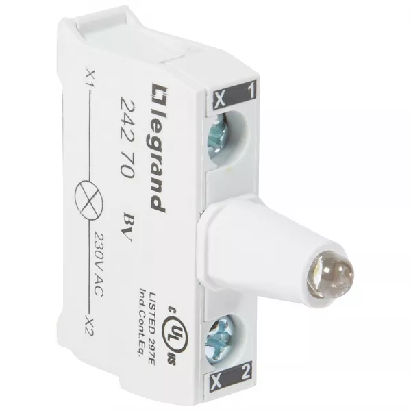 legrand-bloc lumineux leds osmoz pour bo�te � boutons - raccordement � vis - 230v~ blanc (024270)