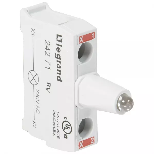 legrand-bloc lumineux leds osmoz pour bo�te � boutons - raccordement � vis - 230v~ rouge (024271)
