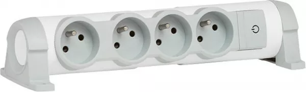 legrand-bloc multiprise mobile avec interrupteur � voyant - 4x2p+t (050077)