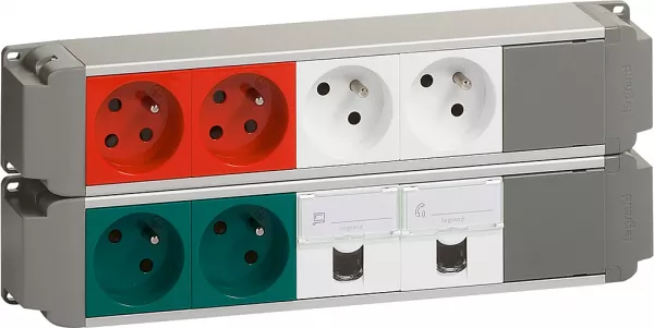 legrand-bloc nourrice 2pc+2pc d + 2pc v+2rj45 c6  ftp (053497)