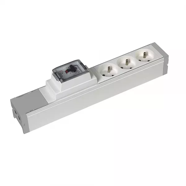 legrand-bloc nourrice 3 prises 2p+t + 1 disjoncteur diff�rentiel ph+n 16a 30ma � c�bler (073413)