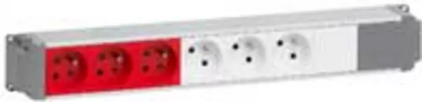 legrand-bloc nourrice 3x2p+t f/b+3x2p+t f/b detr +2 rac. rapides m�le encastres (053455)