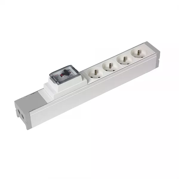 legrand-bloc nourrice 4 prises 2p+t + 1 disjoncteur diff�rentiel ph+n 16a 30ma � c�bler (073409)