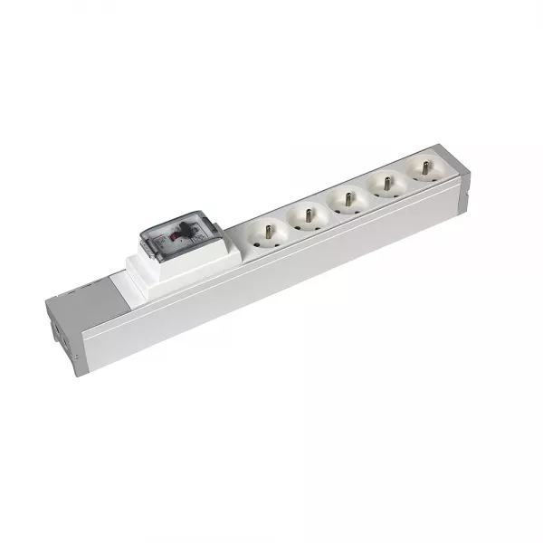 legrand-bloc nourrice 5 prises 2p+t + 1 disjoncteur diff�rentiel ph+n 16a 30ma � c�bler (073414)