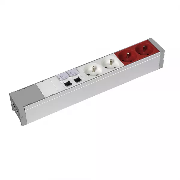 legrand-bloc nourrice �quip� -2x2p+t + 2x2p+t � d�trompage + 2 rj45 cat.6 ftp-� c�bler (073419)