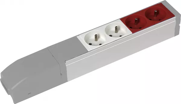 legrand-bloc nourrice �quip� de 2 prises 2p+t et 2 prises 2p+t � d�trompage � connecter (073454)