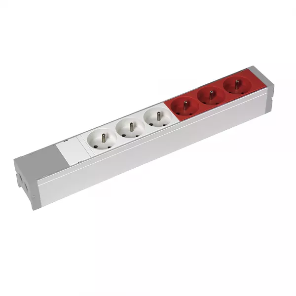 legrand-bloc nourrice �quip� de 3 prises 2p+t et 3 prises 2p+t � d�trompage � c�bler (073406)