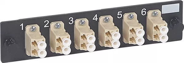 legrand-bloc optique 6 connecteurs mm lc duplex beige lcs (032578)