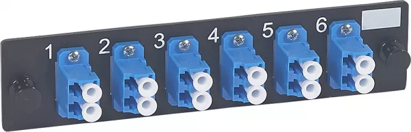 legrand-bloc optique 6 connecteurs sm lc duplex bleu lcs (032573)