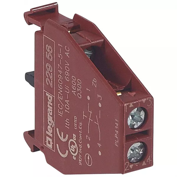legrand-bloc pour t�te non lumineuse osmoz raccordement � vis - no/nf pour manipulateur (022956)