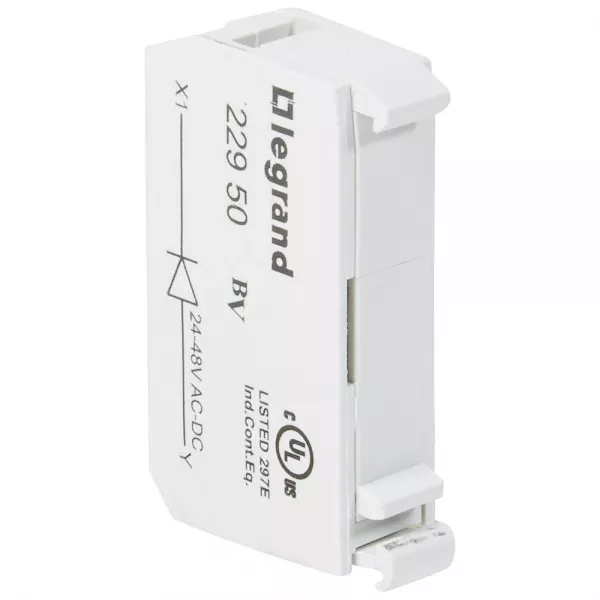 legrand-bloc test osmoz raccordement � vis - 1 diode 24v et 48v (022950)