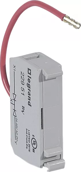 legrand-bloc test osmoz raccordement � vis - 2 diodes 24v et 48v (022951)