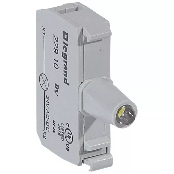 legrand-bloc t�te lumineuse osmoz raccordement � vis -12v � 24v alternatif/continu blanc (022910)