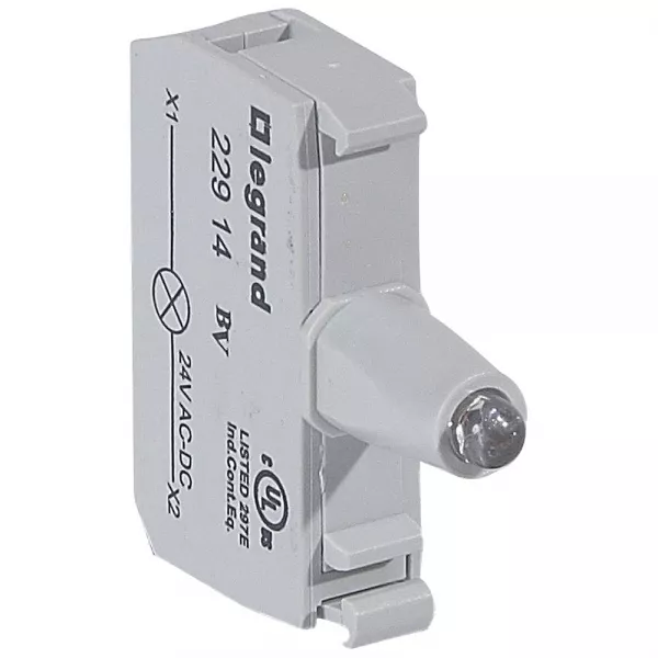 legrand-bloc t�te lumineuse osmoz raccordement � vis -12v � 24v alternatif/continu jaune (022914)