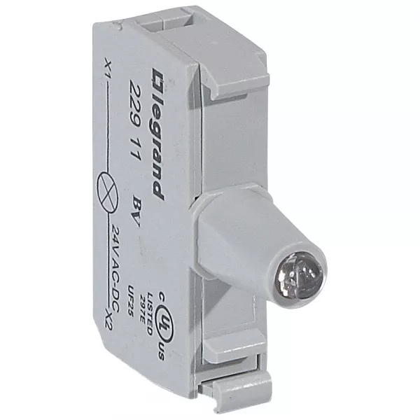 legrand-bloc t�te lumineuse osmoz raccordement � vis -12v � 24v alternatif/continu rouge (022911)