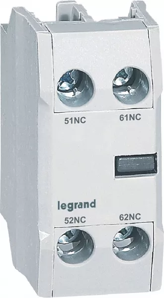 legrand-blocs de contacts auxiliaires pour contacteurs ctx� - montage frontal - 2nf (416852)