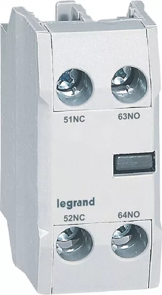 legrand-blocs de contacts auxiliaires pour contacteurs ctx� - montage frontal 1no + 1nf (416850)