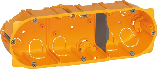 legrand-bo�te 3 postes ou 6 � 8 modules batibox pour cloisons s�ches - profondeur 40mm (080043)