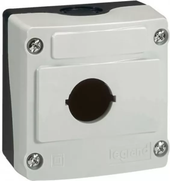 legrand-bo�te � boutons vide osmoz - 1 trou - gris (024200)