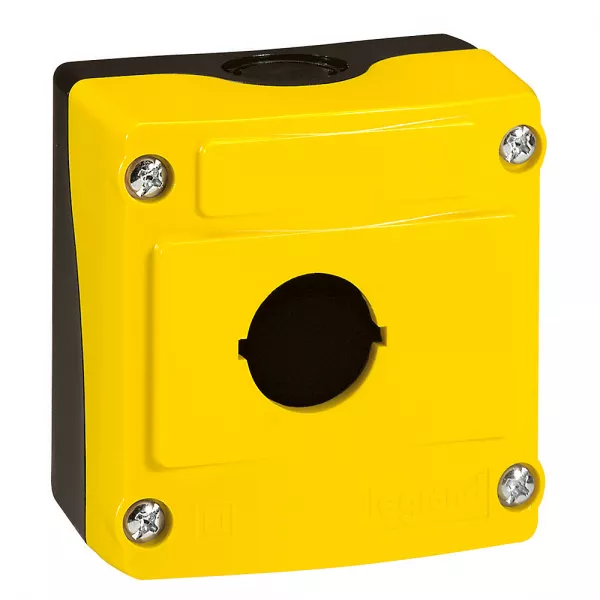 legrand-bo�te � boutons vide osmoz 1 trou - couvercle jaune (024201)