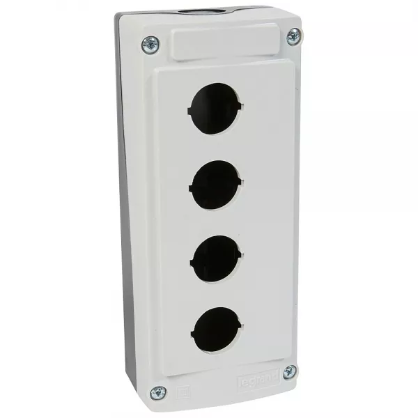 legrand-bo�te � boutons vide osmoz 4 trous - gris (024204)