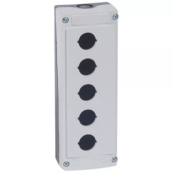 legrand-bo�te � boutons vide osmoz 5 trous - gris (024205)